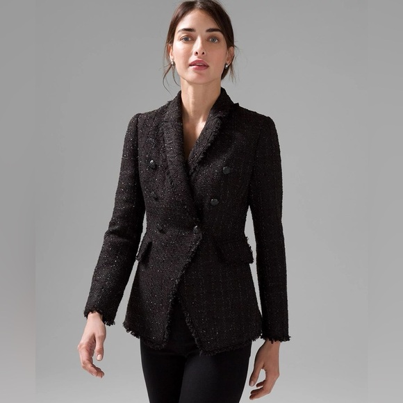 WHBM Tweed Studio Blazer